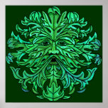 Green Man Gaze Print