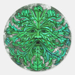 Green Man Gaze Sticker