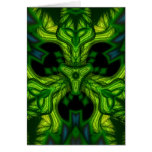 Green Man Goblin – Emerald and Gold Mask Card