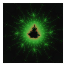 Green Mandelbrot Set Photographic Print