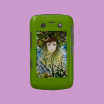 Green Mansions Fantasy - girl butterfly grapes casemate cases