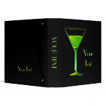 Green Martini Cocktail Binder