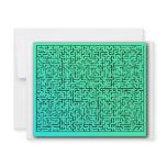 Green Maze invitations