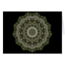 Green Men In The Bark Greeting Cards