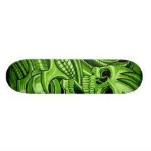 GREEN METAL SKATEBOARD DECKS