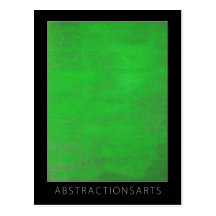Green Modern Art Postcard