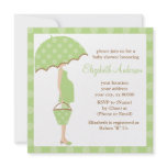 Green Mom To Be Baby Shower Invitations