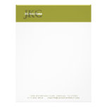Green Monogram Business Logo Letterhead