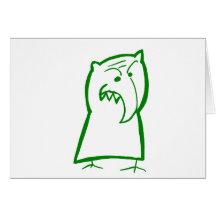green monster greeting cards