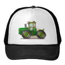 Green Monster Tractor Hats