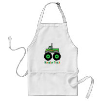 Green Monster Truck Aprons