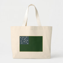 Green Mountain Boys and the Vermont Republic Flag Canvas Bags
