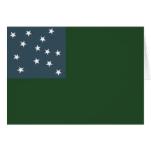 Green Mountain Boys and the Vermont Republic Flag Greeting Cards