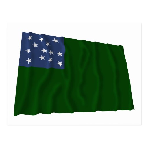 Green Mountain Boys flag Postcard