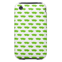Green Moustaches iPhone 3 Tough Covers