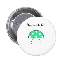 Green mushrooms pins