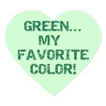 Green My Favourite Colour T-shirts and Gifts