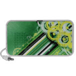 Green n Yellow Retro Doodle iPod Speaker
