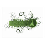 Green Namaste Tibetan Postcards