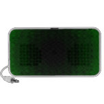 Green neon techno speakers