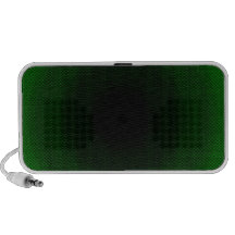 Green neon techno travel speaker