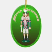 Green Nutcracker Ornament