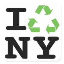 Green NY Stickers