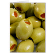 Green olives card