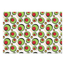 green olives pattern invitation