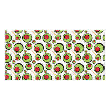 green olives pattern photo card