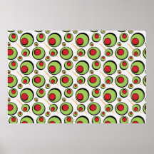 green olives pattern print