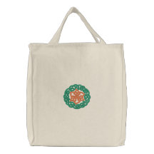 Green & Orange Celtic Irish Knotwork Design 2 Bags