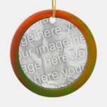 green orange yellow photo frame ornaments