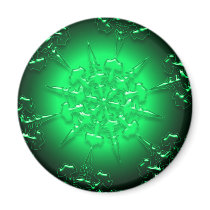 Green Ornament Magnet