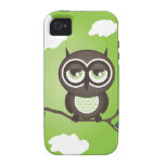 Green Owl iPhone 4 Case-Mate Tough