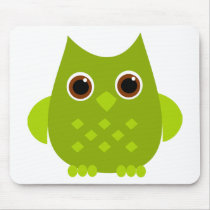 Green Owl Mouse Mats