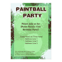 paintball invitation template