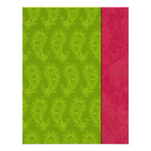 Green Paisley Peacocks Indian Wedding RSVP Custom Invitation