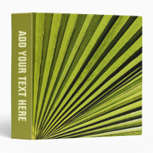 Green Palm Frond Binder
