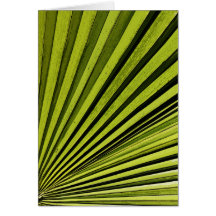 Green Palm Frond Greeting Card