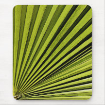Green Palm Frond Mouse Pads