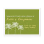 Green palm trees summer wedding chic save the date post card