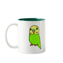 Green Parakeet Mug