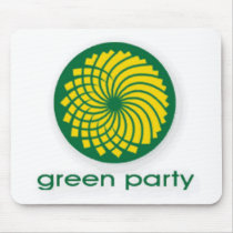GREEN PARTY MOUSE PAD