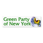 Green Party of New York bumper sticker bumper stickers