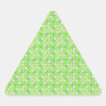 green pattern triangle sticker