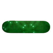 Green Pattern white white dots Skate Boards