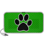 Green Paw Print Speaker System