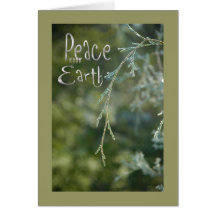 Green Peace on Earth Christmas Card