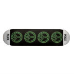 green peace sign skateboard